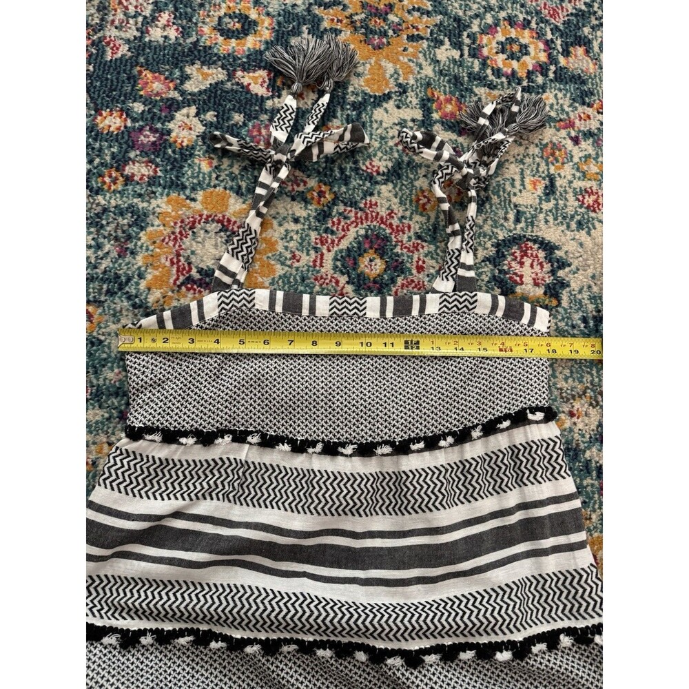 Veronica Beard 'Quartz' Striped Cotton Maxi Dress Black Multi Size Large - Picture 9 of 13